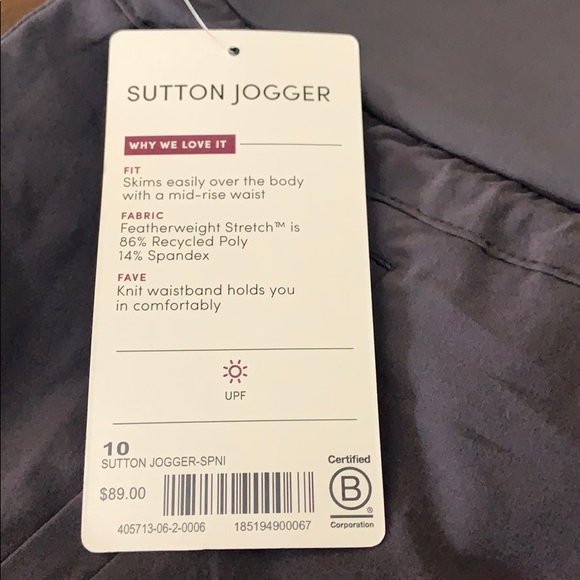 ATHLETA Sutton Jogger Pants NWT - Picture 3 of 3
